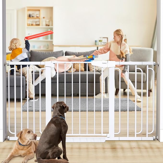 Cumbor 29.7-57" Extra Wide Baby Gate for Stairs, Mom&