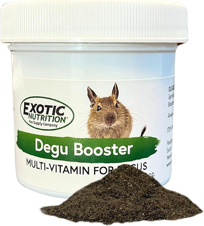 Degu Booster (2 oz.) - Complete Multivitamin - Powdered Vitamin &amp; Mineral Supplement for Pet Degus