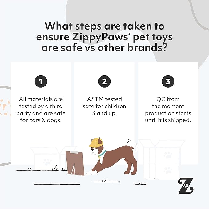 ZippyPaws Birthday Box - Dog Squeaky Toys to Keep Them Busy, Funny Food Plush for Small, Medium, &amp; Large Dogs, Cute Stuffed Puppy Toy &amp; Hat, Pet Products, Gift for Dogs of All Breeds - 3-Pack