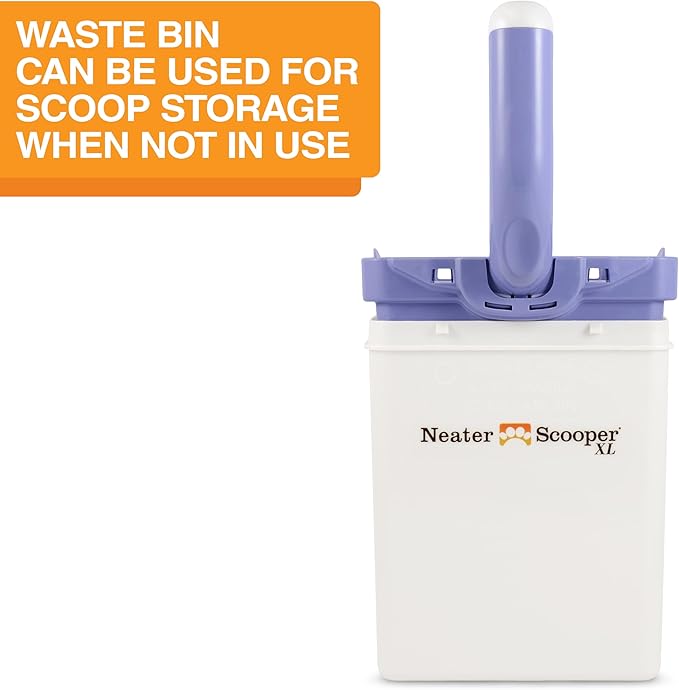 Neater Pet Brands Neater Scooper XL Cat Litter Scoop, 60 Refill Bags – Extra-Large Capacity Mess-Free Cat Litter Scooper with Bag for Large &amp; Multiple Cats, Spill-Proof Litter Box Scooper with Holder
