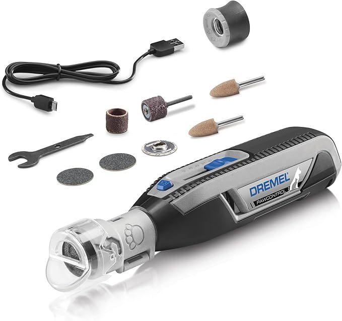 Dremel PawControl 7760-PET Dog Nail Grinder and Trimmer - Cordless &amp; Rechargeable Pet Grooming Tool Kit - Safe for Dogs, Cats, and Small Animals (Amazon Exclusive)
