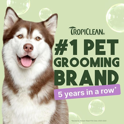 TropiClean Dog Conditioner, Professional Detangling &amp; Moisturizing Conditioner, Puppy Safe, Made in the USA, Kiwi &amp; Cocoa Butter Scent, 1 Gallon