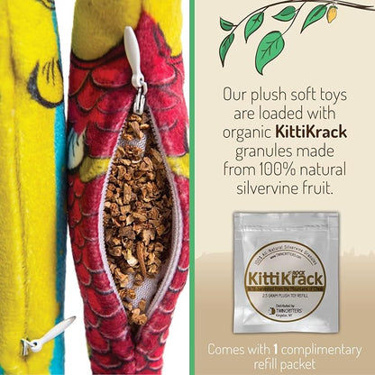 Silvervine Sardine 2-Pack Organic Catnip Substitute Toys for Cats &amp; Kittens | 100% All-Natural Wild Harvested | 2 Refillable Sardine Kicker Cat Toys
