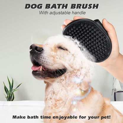 2PCS Pet Grooming Tools - Double-Sided Brush for Shedding and Bathing, Suitable for Short/Long Haired Dogs Cats and Horses, Deshedding Dog Brush, Mane &amp; Tail Combs for Horses - Pet Supplies (White)
