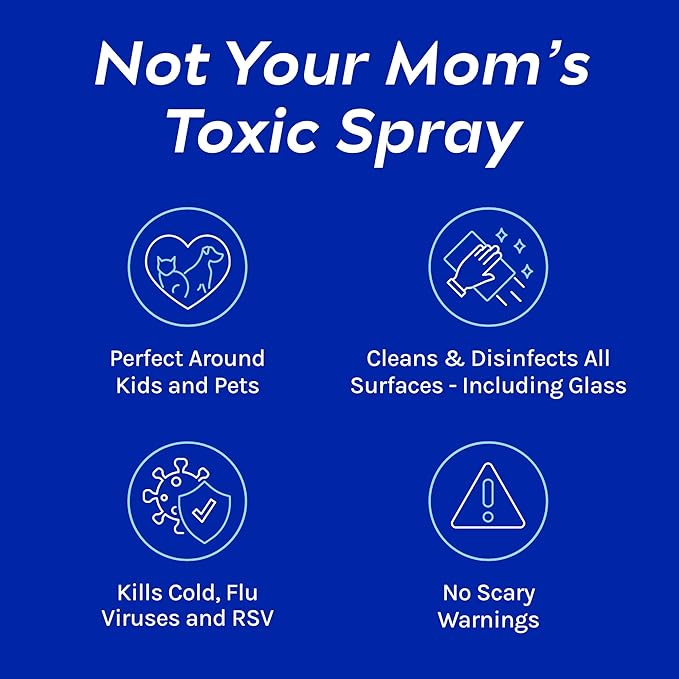 CleanBoss Botanical Disinfectant - 24 oz (Pack of 2) - Multi-Surface Cleaner - Kills 99.9% of Germs + Cold &amp; Flu Viruses - Fresh Thyme Scent - No Rinse on Food Contact Surfaces - Pet Friendly