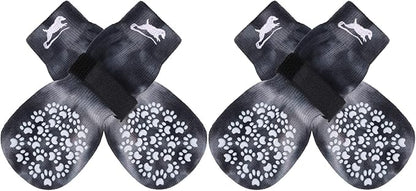 EXPAWLORER Anti Slip Dog Socks to Prevent Licking Paws, Dog Shoes for Hot Pavement, Dog Booties for Small Medium Large Senior Dogs, Traction Control Dog Boots &amp; Paw Protectors for Hardwood Floors