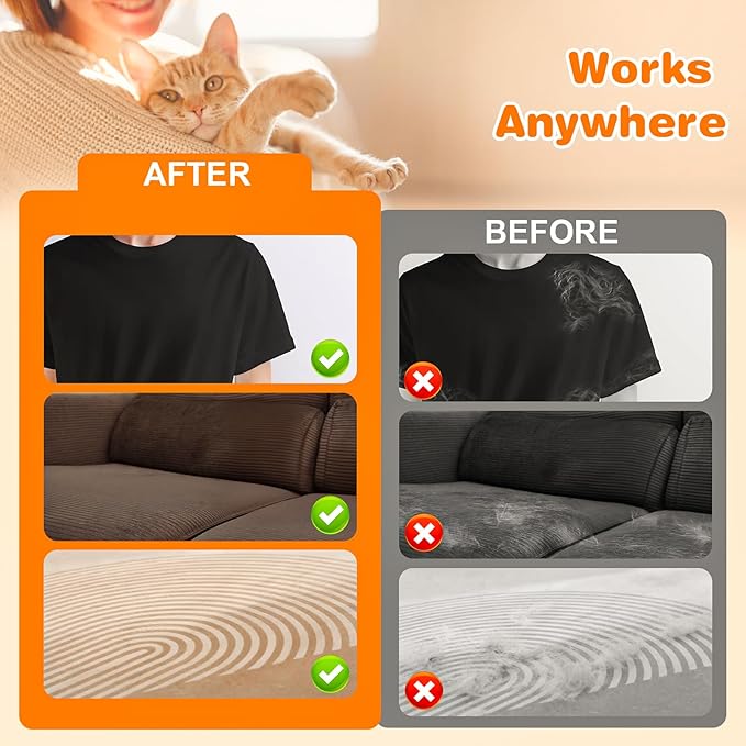 Pet Hair Removal Gloves, Electrostatic Pet Hair Remover Glove for Cats &amp; Dogs