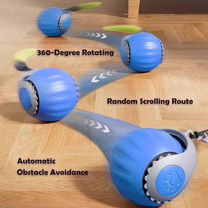 Smart Speedy 3.0 Interactive Cat Ball with Auto Obstacle Avoidance - Indoor Kitten Toy for Mental Stimulation &amp; Playtime Fun ，2025 Edition (Blue)