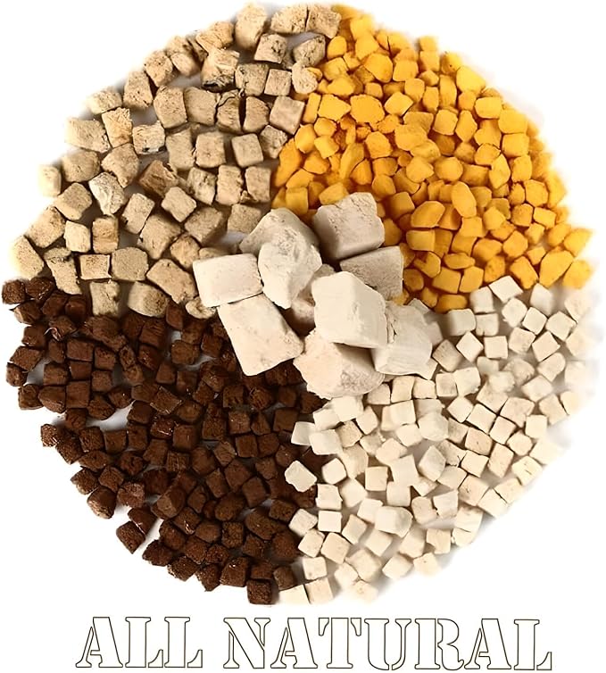Organic Freeze Dried Dog &amp; Cat Treats - Single Ingredient, Grain Free Food Toppers for Healthy Pets, No Fillers or Preservatives (1 Bag, Chicken)
