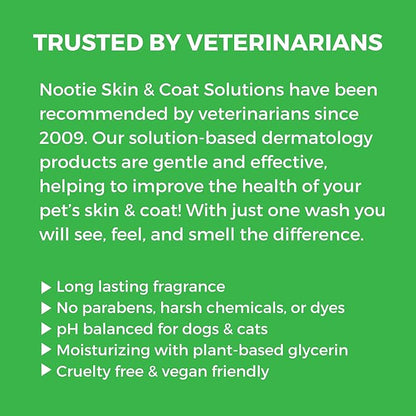 Nootie - Pet Shampoo for Sensitive Skin - Revitalizes Dry Skin &amp; Coat - Natural Ingredients - Gentle Dog Shampoo - Cleans &amp; Conditions