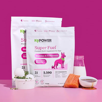 K9 Power Super Fuel for Dogs 1lb - Boosts Energy Levels Supports Muscle Growth &amp; Enhances Joint Health