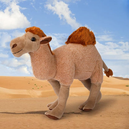 Camel Plush Toy, Stuffed Animal Plushie Doll, Soft Fluffy Like Real Desert Animals Hugging Toy - Present for Every Age &amp; Occasion