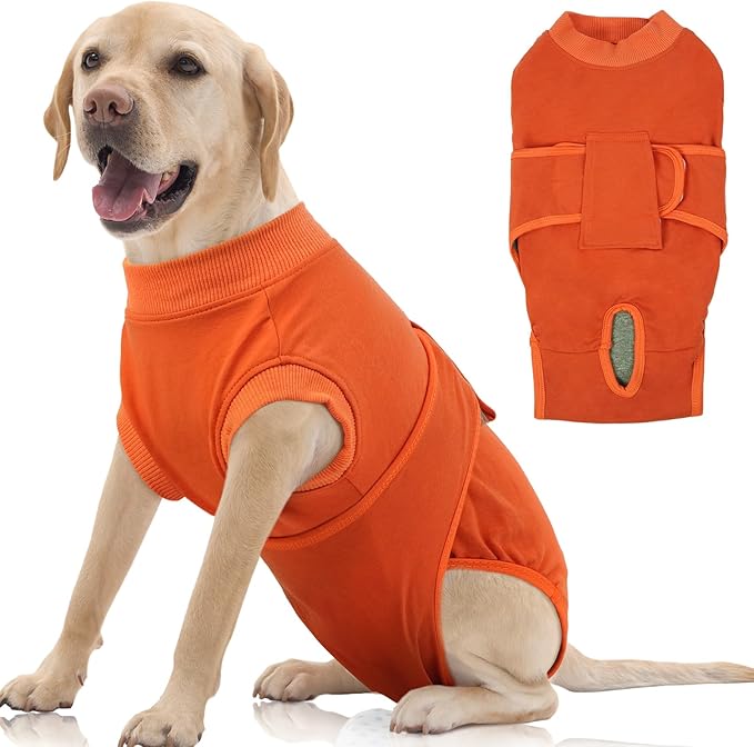 FUAMEY Dog Recovery Suit Male,Dogs Surgery Neuter Suits Puppy Spay Shirts for Female Protect Dog&
