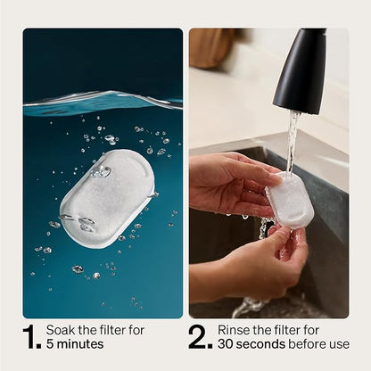 PETLIBRO 8 Packs Replacement Filters for Stainless Steel Cat Water Fountain PLWF003 &amp; PLWF006, 4 Months Set of Replacement Filters fot Pet Water Fountain Stainless Steel
