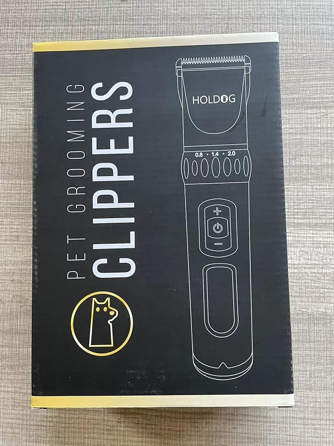 Dog Clippers Professional Heavy Duty Grooming Clipper 3-Speed Low Noise High Power Rechargeable Cordless Pet Tools for Small &amp; Large Dogs Cats Pets with Thick Coats