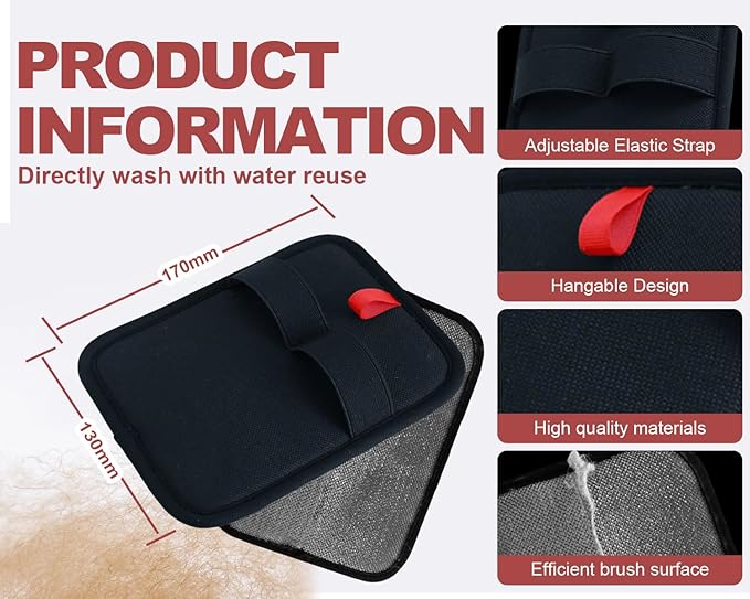 Pet Hair Removal Glove for Dogs &amp; Cats, Newly Upgraded Reusable Electrostatic Pet Hair Gloves, Pet Hair Remover Tool for Clothing, Couch, Carpet, Car Seat (2Pcs)