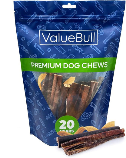 ValueBull Collagen Sticks for Dogs, Varied Shape &amp; Size Chews, Natural Long-Lasting Dog Treats, 1 Pound - Supports Joints, Skin &amp; Coat with Chondroitin &amp; Glucosamine