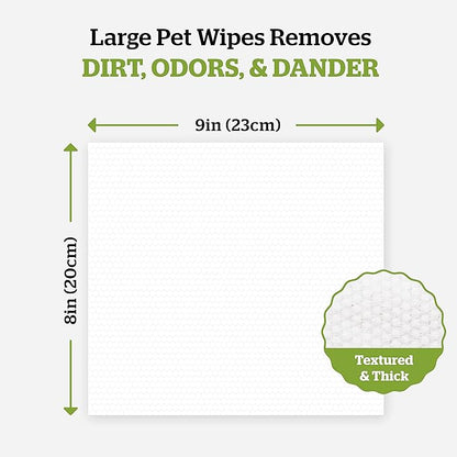 Pogi’s Dog Grooming Wipes – Hypoallergenic Pet Wipes for Paws, Body &amp; Butt – Cleaning &amp; Hydrating, Green Tea Scent, 400-Count