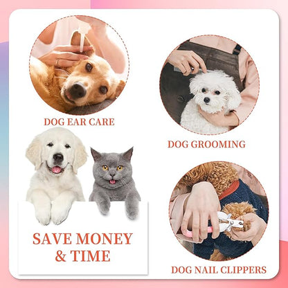 PatiencET Dog Grooming Hammock, Pet Grooming Hammock for Cats &amp; Dogs with Security Strap, Dog Sling for Nail Trimming with Nail Clippers/Trimmer, Nail File, Pet Comb(XS)