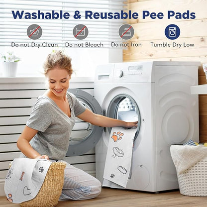 FURTIME Washable Pee Pads for Dogs, 2 Pack Large 41&