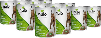 Nulo Duck &amp; Tuna Recipe Pate Wet Canned Cat Food, 12.5 Ounce (Pack of 12)