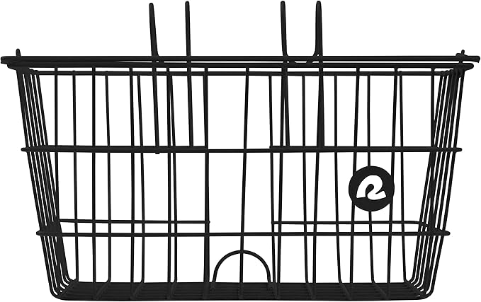 Retrospec Apollo-Lite Lift-Off Bike Basket - Detachable Steel Handlebar Basket with Carrying Handle for Commuting, Shopping &amp; Beach Trips - 14.5in x 9.5in Weather-Resistant Biking Gear