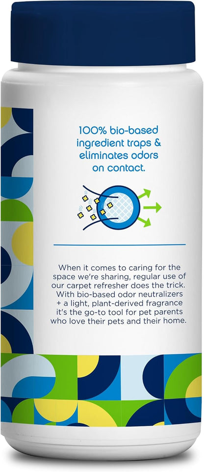 Pet Life Unlimited Carpet Refresher &amp; Deodorizer Powder - Pet Safe, Plant Based Juniper Leaf Scent, Made in USA - 16oz (Pack of 1)
