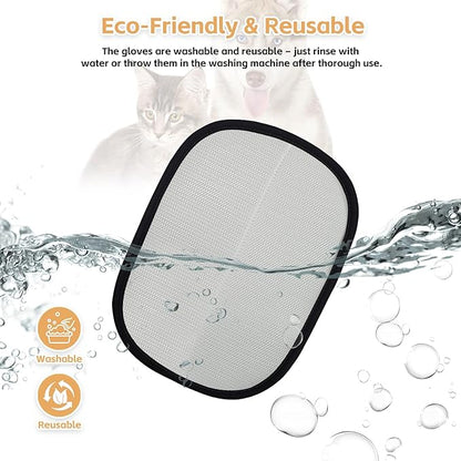 Electrostatic Pet Hair Remover Glove-Furniture/Couch/Carpet/Car Seat Hair Removal, Efficient Pet Grooming Glove for Dogs &amp; Cats, Washable Reusable Static Removal Gloves for Pet Hair