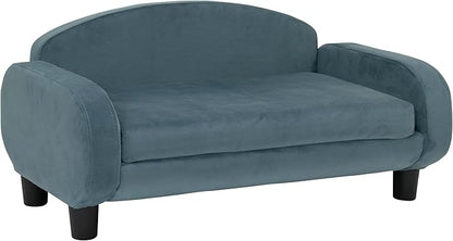 Paws &amp; Purrs Cat Sofa Bed, Pet Couch for Indoor Cats Elevated Cat Beds with Removable Washable Mattress Cover for Kitten, Puppy or Small Animal- 31.5" Wide, Cornflower
