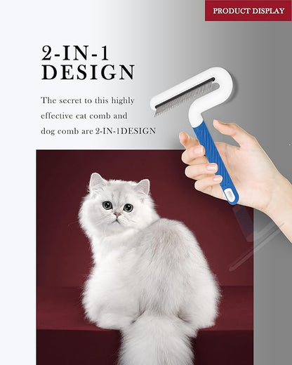 Flea Comb, TailGurus Effective Flea Comb for Cats &amp; Dogs - Shedding Brush for All Pets - Long Hair Friendly - Durable - Versatile &amp; Safe - Durable, Safe &amp; Versatile - Portable, Pet-Friendly(TG2042)