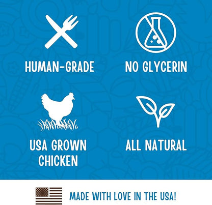 Full Moon Chicken Fillet Healthy All Natural Dog Treats Human Grade Made in USA 48 oz (Pack of 2)