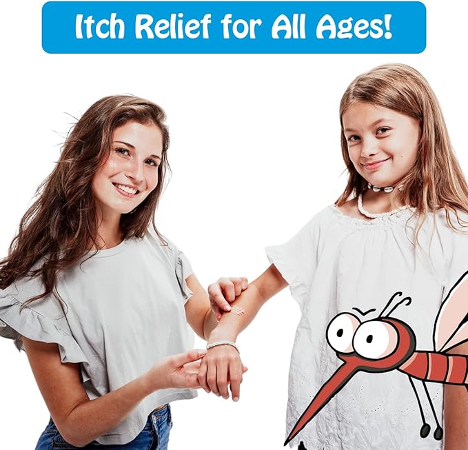 Moskinto, The Original Mosquito Itch Relief Patches for Kids &amp; Adults, Bug Bite Patches Soothe Swelling &amp; Itching Instantly, Anti Itch Bug Bite Relief, Suction Tool Alternative Travel Pack, 24 Count