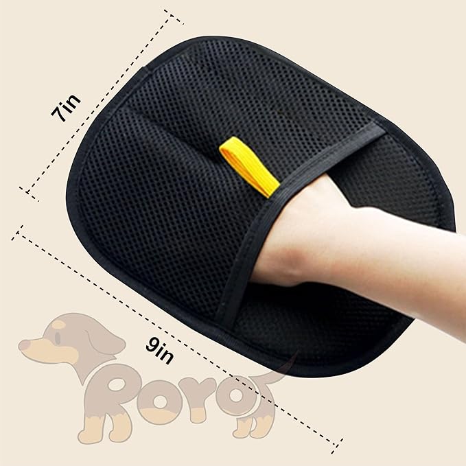 3-Pack Pet Hair Removal Gloves, Remove Dog/Cat Fur from Clothing, Furniture, Bedding &amp; Carpet, – Reusable &amp; Washable Lint Hair Remover for Home &amp; Pet Owners