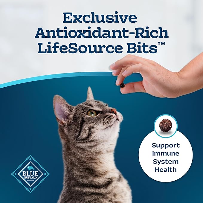 Blue Buffalo Tastefuls Weight &amp; Hairball Control Natural Dry Food for Adult Cats, 3-lb. Bag