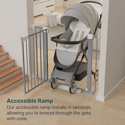 Cumbor 29.7"-40.6" Baby Gate for Stairs, Mom&
