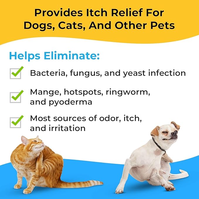 Smiling Paws Pets - Antibacterial &amp; Antifungal Wipes for Dogs &amp; Cats (with Chlorhexidine &amp; Ketoconazole)