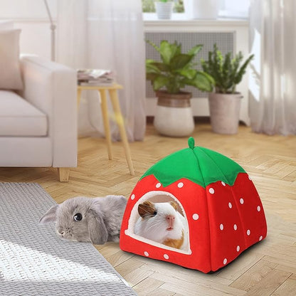 Guinea Pig Hideout 2 Pack Guinea Pig Bed House Cage Accessories Cozy Hide-Out for Hedgehog Ferret Chinchilla&amp;Other Small Animals