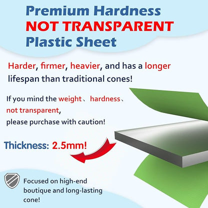 Hard &amp; Heavy Plastic Dog Cone Collar Alternative for Lab Golden GSD (Small&amp;Medium Sized),Pet Neck Head Protective Cone Anti-Lick, Adjustable Elizabethan Recovery Collar Cone of Shame for Healing