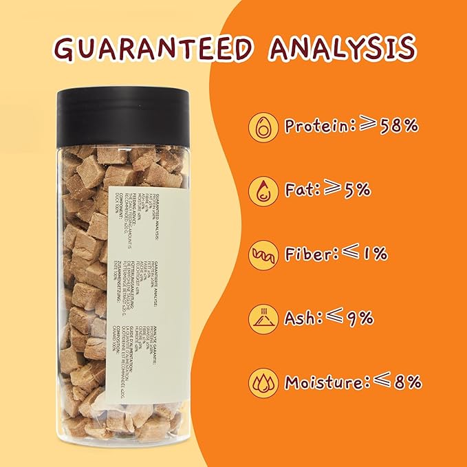 Jungle Calling Freeze Dried Duck Dog &amp; Cat Treats - High Protein, Low Fat, Made with a Single Ingredient - Perfect for Training and Snacking, 2.8 oz (Duck Cube)