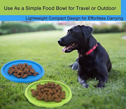 Dog Flying Disc, 2 Pack Dog Flyer Toys, Soft Rubber Interactive Lightweight Flying Disc Dog Toy for Small Large Dogs - Floats in Water &amp; Safe on Teeth, 7.2 inch.
