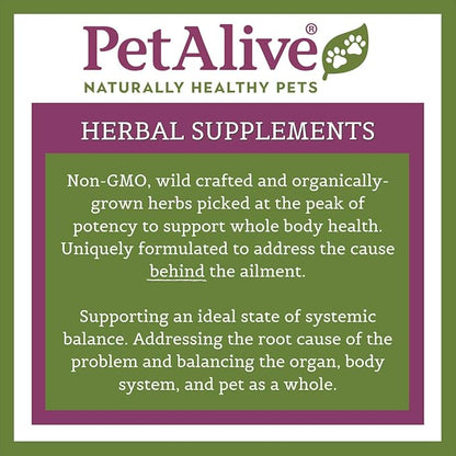 PetAlive Eye-Heal - Natural Herbal Formula Promotes Eye Health in Cats and Dogs - Soothes and Cleanses The Eyes - Supports Removal of Debris - Applies Easily with Cotton Swab - 59 mL