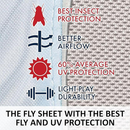 Schneiders Adjusta-Fit Mosquito Mesh Hybrid II Horse Fly Sheets | Ultimate Insect &amp; UV Protection for Equine Comfort