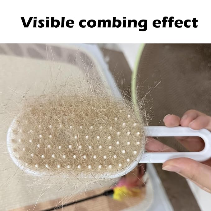 Cat Steam Brush for Shedding, Steam Brushes for Indoor Cats, 4 In 1 Rechargeable Cat Grooming Brush,Anti-Static, Massage, Cleaning, Shedding &amp; Combing