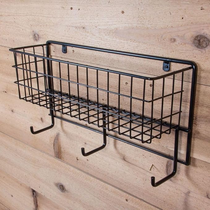 Basket &amp; Tack Rack for Horse | Sturdy, Multi-Function, Mounted Design | 5 Year Warranty
