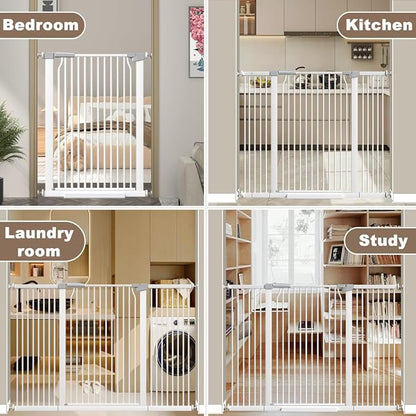41" Extra Tall Cat Gate for Doorway, 54.5-60.2&