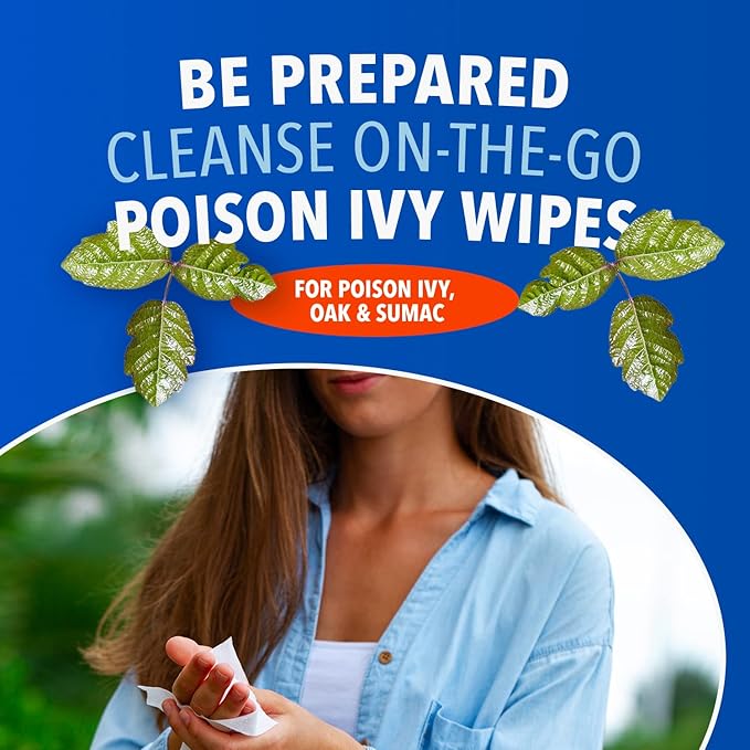 Cutter Poison Ivy Wipes, On-the-Go Cleansing for Poison Ivy, Oak &amp; Sumac, 12 Wipes, (3 Pack)