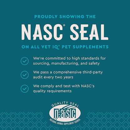 VetIQ Glucosamine Hip &amp; Joint Supplement for Dogs, 180 Soft Chews, Dog Joint Support Supplement with MSM and Krill, Dog Health Supplies Large &amp; Small Breed, Chicken Flavored Chewables