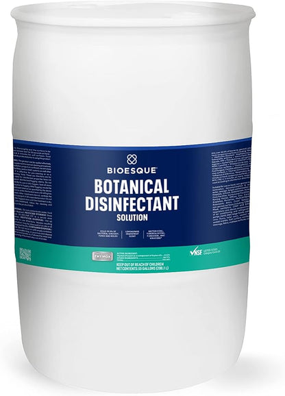 Bioesque Botanical Disinfectant Solution, Heavy Duty Broad-Spectrum Disinfectant, Kills 99.9% of Bacteria, Viruses*, Fungi, &amp; Molds, 55 Gallon (Pack of 1)