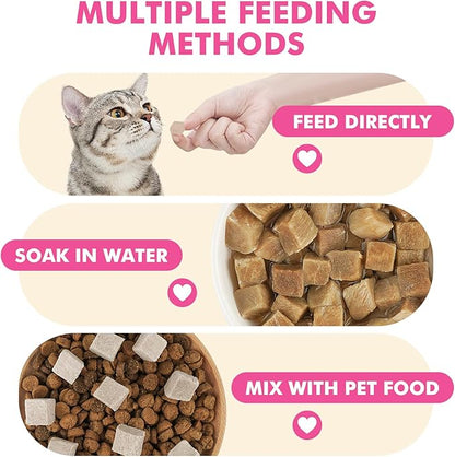 Freeze Dried Cats &amp; Dogs Raw Treats, All Natural Single Ingredient Duck Breast, High Protein Healthy Pet Training Treats or Food Topper, 9.9 oz