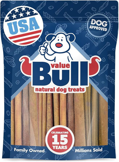 ValueBull USA Collagen Sticks for Dogs, 4-6 Inch Varied Chews, Natural Long-Lasting Dog Treats, 1 Pound - Promotes Joint, Skin &amp; Coat Health with Glucosamine and Chondroitin